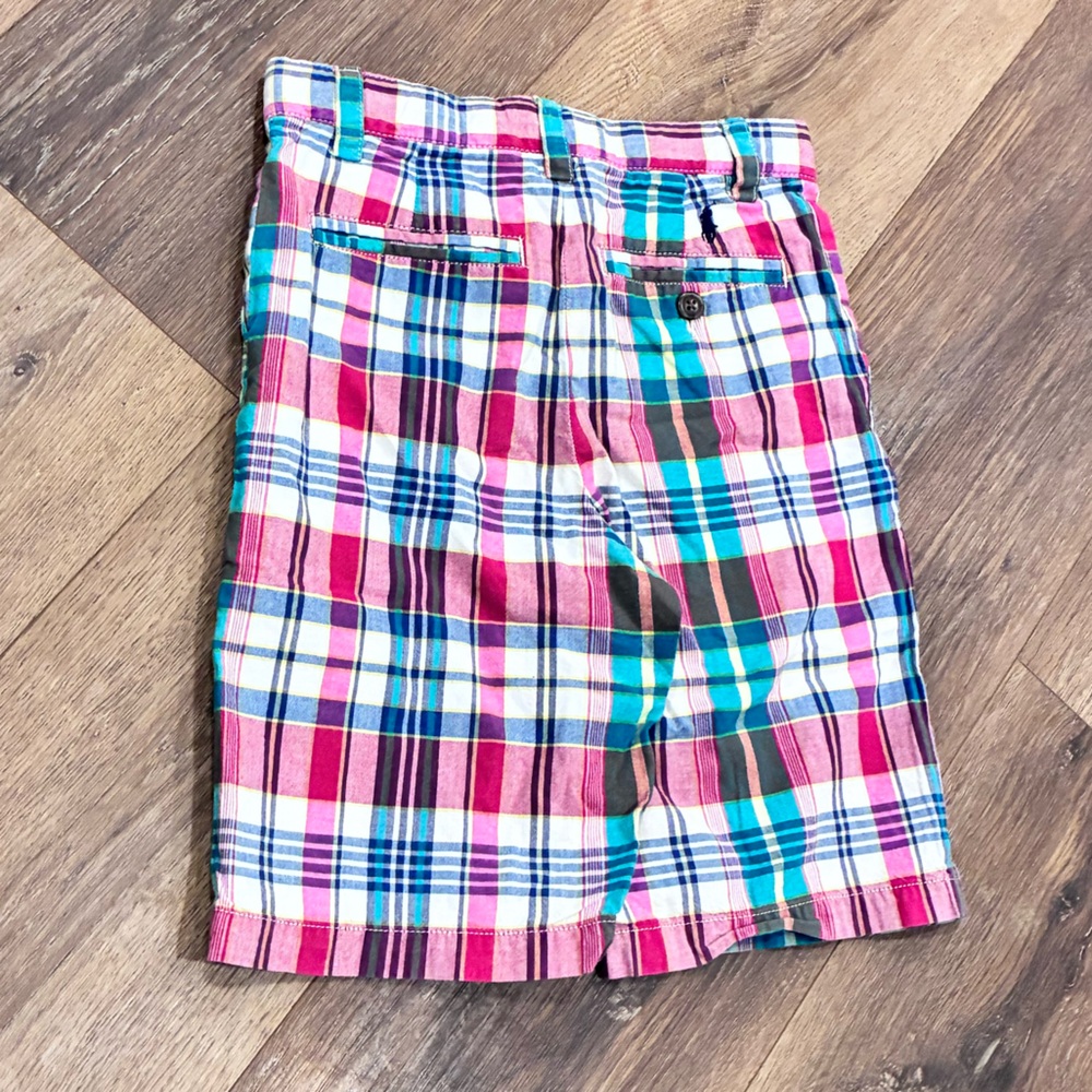 Ralph Lauren Plaid Shorts Adjustable Size 7 Boy - Picture 7 of 11